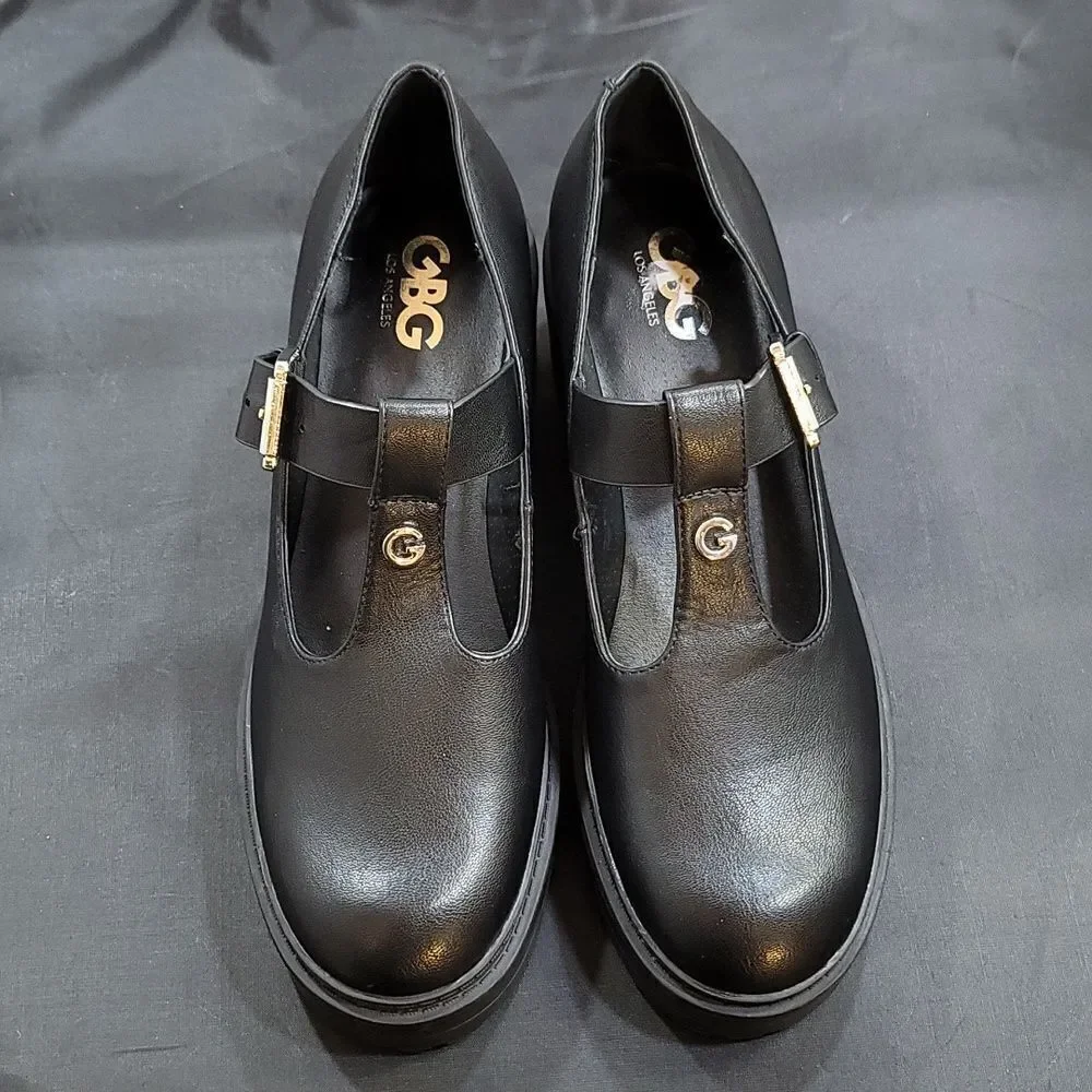 BRAND NEW GBG LOS ANGELES CHUNKY T BAR MARY JANE SHOES